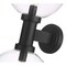 Z-Lite Laurent Outdoor Wall, 2-Light, 12 In.W x 13 In.L x 30 In.H, Black/Clear Seedy 599B2-BK - alternate 6